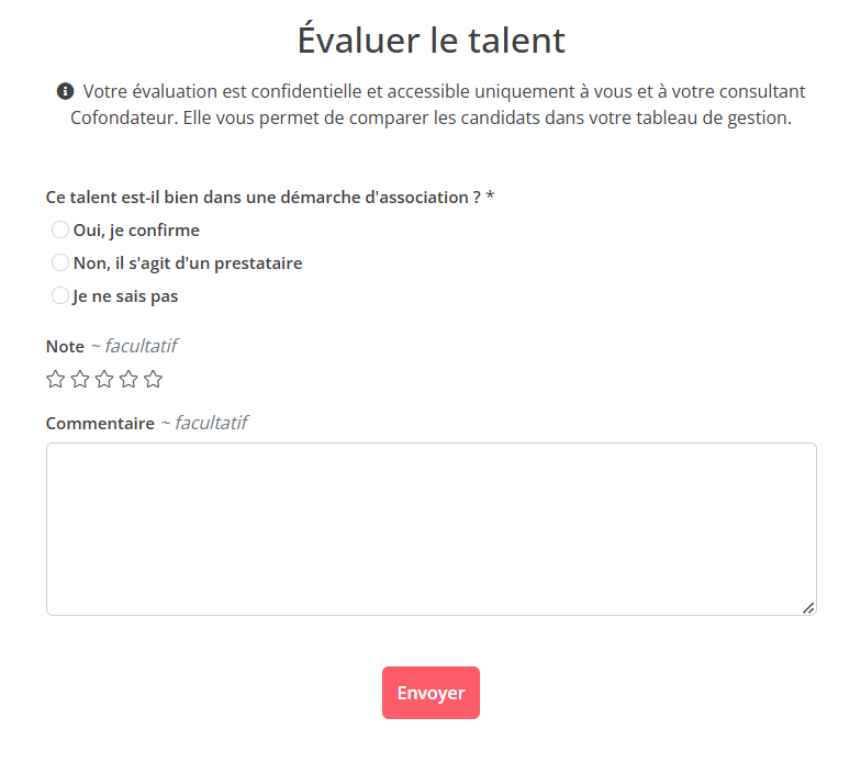 Évaluez et sélectionnez les meilleurs profils