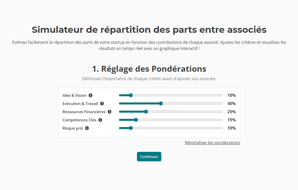 Pondération des critères